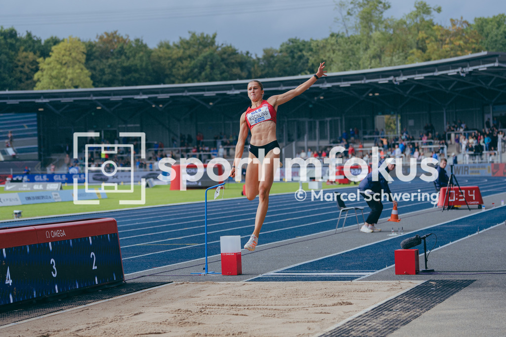 Deutsche Meisterschaften der Frauen und Männer 2026 | Finja Köchling, Eintracht Frankfurt e.V., Weitsprung, Deutsche Meisterschaften der Frauen und Männer 2026, Lohrheidestadion Bochum-Wattenscheid, 26.07.2026. Foto: Marcel Schwering / sportimfokus - Realisiert mit Pictrs.com