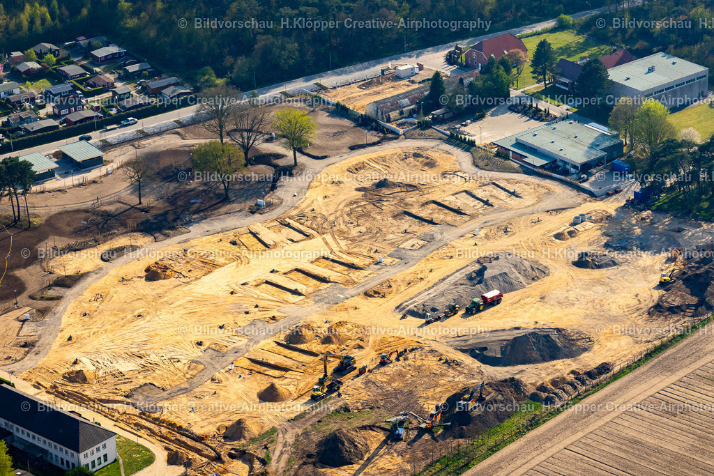 Luftbilder Brüggen-9988 | Luftaufnahme Baustelle der Ferienhaus Anlage " Heide Camp Resort " in Brüggen im Bundesland Nordrhein-Westfalen - Realisiert mit Pictrs.com
