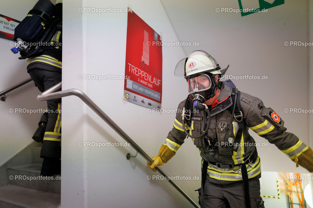 KölnTurm Treppenlauf; Köln, 03.08.2025 | Impressionen vom KölnTurm Treppenlauf am 03.08.2025 in Köln (Nordrhein-Westfalen). 