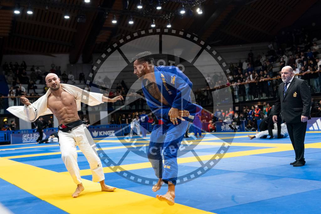 20240123PBB03401 | Fighters compete during the second day of the IBJJF European Championship in Paris, France, on January 23, 2024.