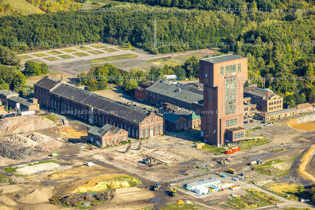 Hamm250900047 | Luftbild, CreativRevier Hamm, ehemaliges Bergwerk Ost Heinrich Robert mit Hammerkopfturm, Stadtbezirk Pelkum, Hamm, Ruhrgebiet, Nordrhein-Westfalen, Deutschland