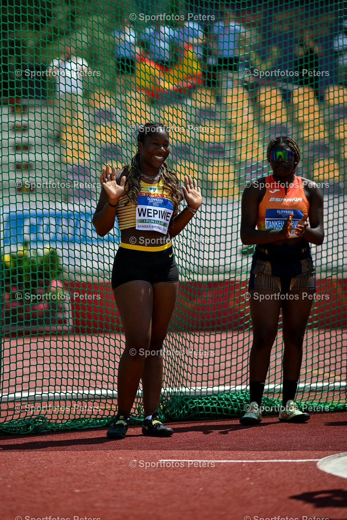 U18 EM - Tag 4_24 | European Athletics U18 Championships am 21.07.2024 in Banska Brystica; Diskuswurf, Nadjela Wepiwé. Foto: Kai Peters - Realisiert mit Pictrs.com