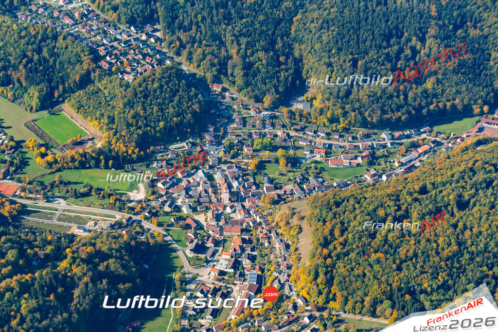 Das Luftbild der Stadt Breitenbrunn wurde 2018 vom Flugzeug heraus erstellt (keine Drohne) Aufnahmehöhe ca.400 Meter- hohe Auflösung für beste Druck-Qualität