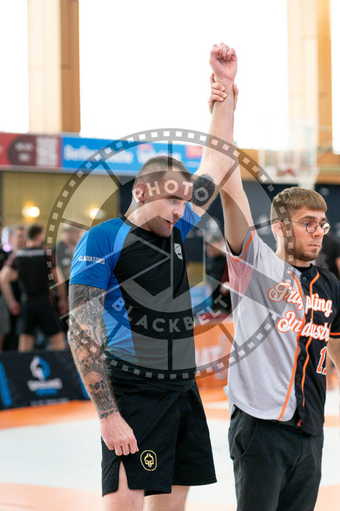 20240915PBB4119 | Athletes compete during the Grappling Industries’ grappling and Brazilian jiu-jitsu competition in Berlin, on September 15, 2024.