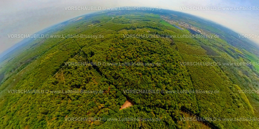Bonn240590153Kottenforst_Wald-Ville | Luftbild, Waldgebiet Kottenforst, nahe Wohnsiedlung Villeprott, Naturschutzgebiet Waldville, Erdkugel, Fisheye Aufnahme, Fischaugen Aufnahme, 360 Grad Aufnahme, tiny world, little planet, fisheye Bild, Röttgen, Bonn, Nordrhein-Westfalen, Deutschland