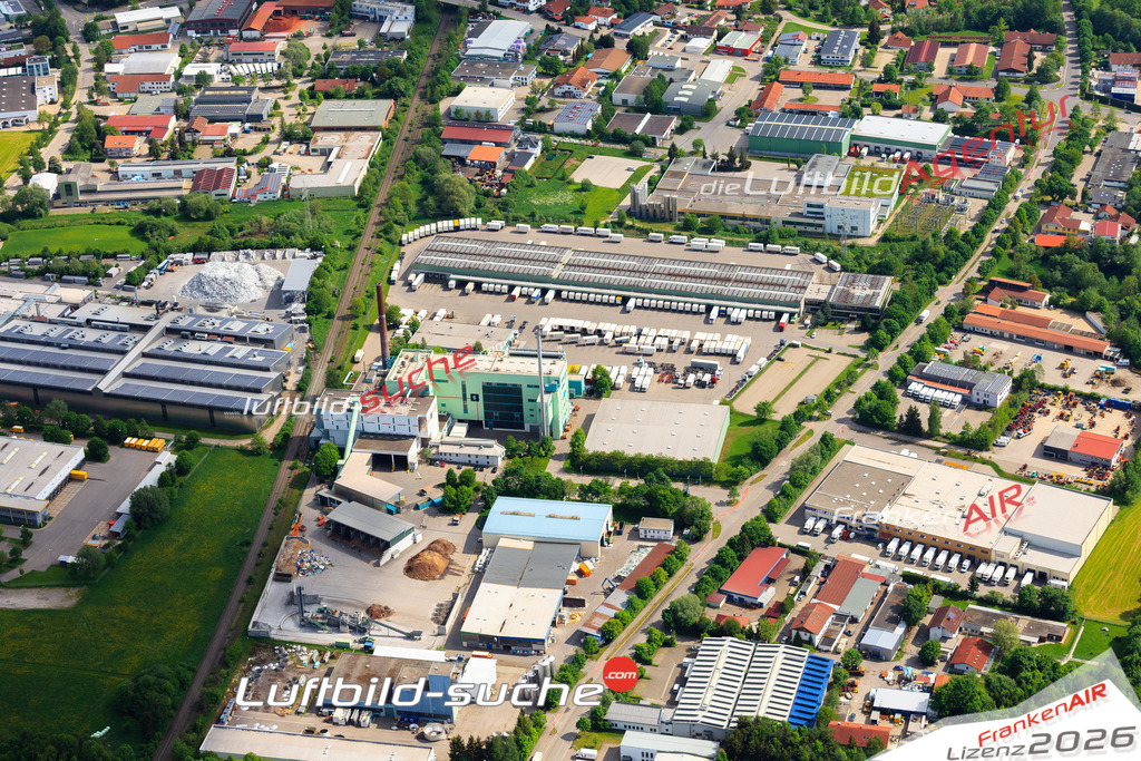 Die Luftaufnahme Hub - Kempten Allgäu wurde vom UL-Flugzeug (keine Drohne) aus fotografiert.Hohe Druck- Auflösung-die Geschenkidee!