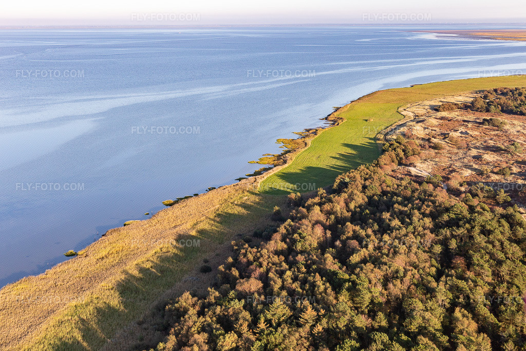 Aerial view: Wadden Sea National Park in Fanø in the state South Denmark, Denmark.Photo: IMG_118880.jpg taken on 09/21/2019 by Werner Riehm/FLY-FOTO.comResolution of the original: 4870 x 3247 px