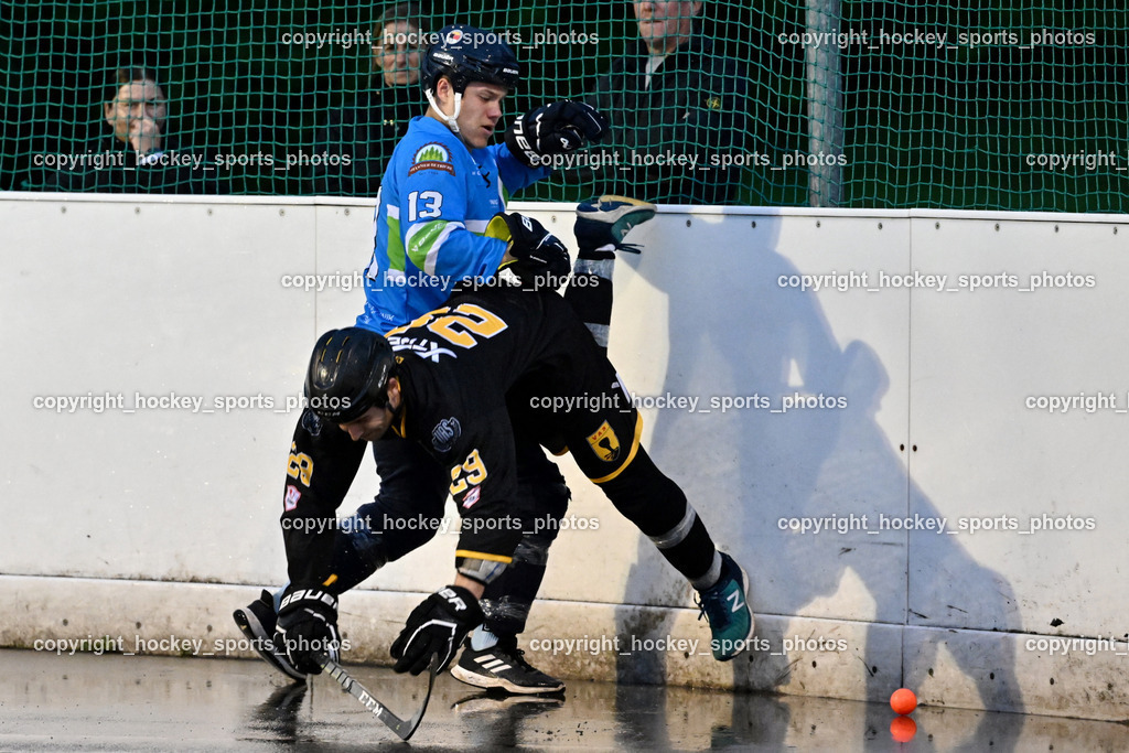 VAS Ballhockey Villach vs. ASKÖ Villach Ballhockey | #29 Wohlfahrt Philipp, #13 Scharf Nikolas, VAS Ballhockey Villach vs. ASKÖ Villach Ballhockey, VAS Ballhockey Villach vs. ASKÖ Villach Ballhockey am 28.05.2025 in Villach (Alpen Arena ), Austria, (Photo by Bernd Stefan)