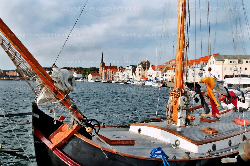 PDM2_DK_Sonderburg-Hafen_01_120x80 | DIGITALKUNST. Sonderburger Hafen. __ Hafen- Impression in der dänischen Stadt Sonderburg an der Ostsee. __ Druckbar ist dieses Bild aber auch in vielen kleineren Formaten sowie in frei wählbaren Bildausschnitten. - Realisiert mit Pictrs.com