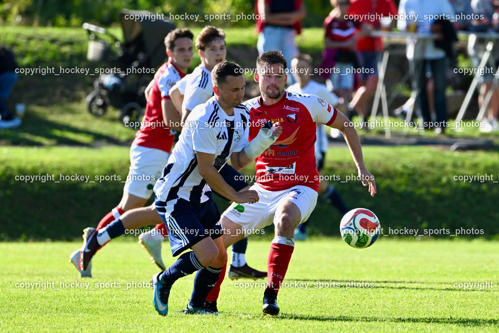 ATUS Nötsch vs. FC Dölsach | #6 Thomas Zraunig FC Dölsach, #7 Harald Ottowitz ATUS Nötsch, ATUS Nötsch vs. FC Dölsach, ATUS Nötsch vs. FC Dölsach am 23.08.2026 in Nötsch (Sportplatz Nötsch), Austria, (Photo by Bernd Stefan)