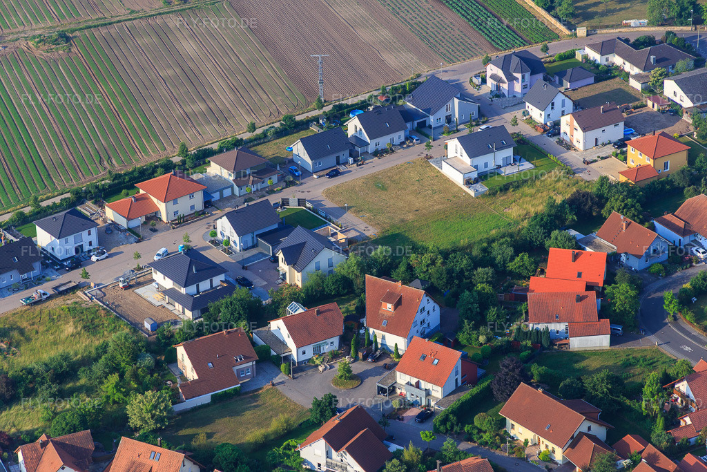 Luftbild: Im Pfarrgarten in Zeiskam im Bundesland Rheinland-Pfalz in Deutschland. Foto: IMG_080614.jpg vom 12.06.2015 durch Werner Riehm/FLY-FOTO.de