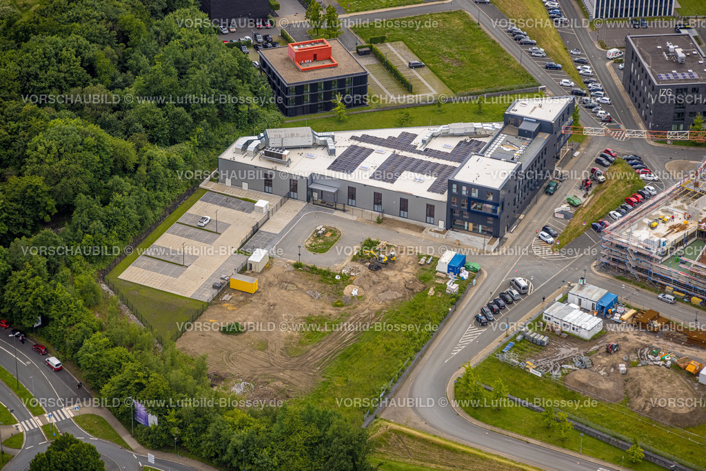 Bochum220604901 | Luftbild, Baustelle mit Neubau Gesundheitscampus, an der RUB Ruhr-Universität Bochum, Querenburg, Bochum, Ruhrgebiet, Nordrhein-Westfalen, Deutschland