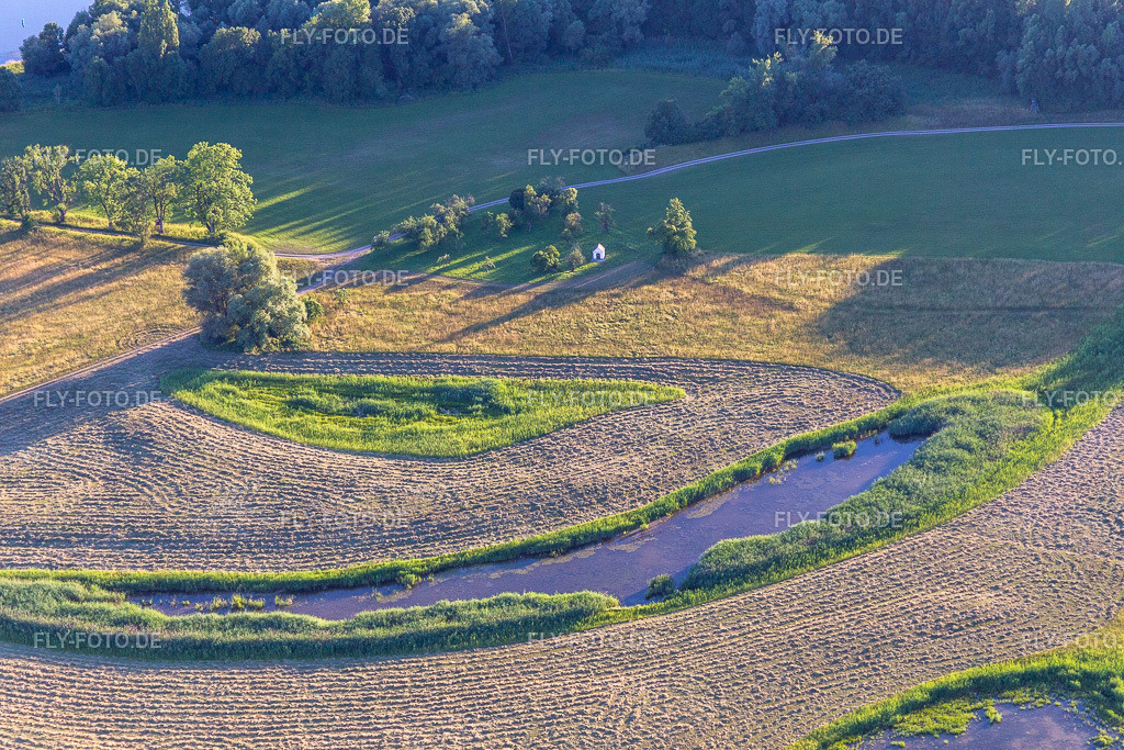 Polder an der Donau | Luftbild: Polder an der Donau im Ortsteil Niederachdorf in Kirchroth im Bundesland Bayern in Deutschland. Foto: IMG_133253.jpg vom 03.07.2022 durch ©2025 Werner Riehm fly-foto.de/copyright - Realisiert mit Pictrs.com