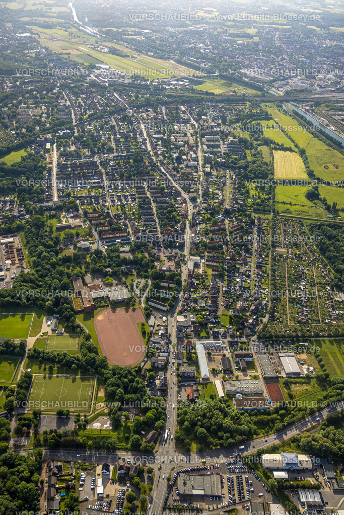Hamm220601550 | Luftbild, Wohnsiedlung am Bockumer Weg, Galilei-Gymnasium und Sportplatz, Bockum-Hövel, Hamm, Ruhrgebiet, Nordrhein-Westfalen, Deutschland