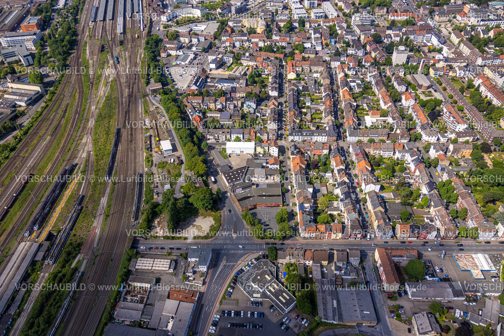 Hamm220504705 | Luftbild, Baugebiet Ecke Schwarzer Weg, Kreuzung Alleestraße, Schwarzer Weg und Östingstraße, Penny Markt und Autohaus 2000, Mitte, Hamm, Ruhrgebiet, Nordrhein-Westfalen, Deutschland