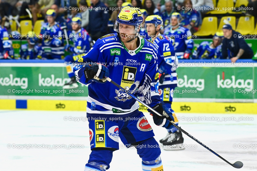 EC IDM Wärmepumpen VSV vs. HC Bozen 19.9.2023 | #84 Andrew Desjardins, win2day icehockeyleague, EC IDM Wärmepumpen - HC Bozen  am 19.09.2023 in Villach (Stadhalle Villach), Austria, (Photo by Bernd Stefan)