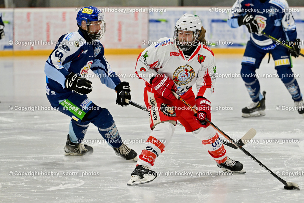 ESV FERLACH vs. ESC SOCCERZONE STEINDORF | #9 Steiner Markus ESV Ferlach, #69 Kreuzer Philipp ESC Steindorf, ESV FERLACH vs. ESC SOCCERZONE STEINDORF, ESV FERLACH vs. ESC SOCCERZONE STEINDORF am 22.11.2024 in Ferlach (Eishalle Ferlach ), Austria, (Photo by Bernd Stefan)