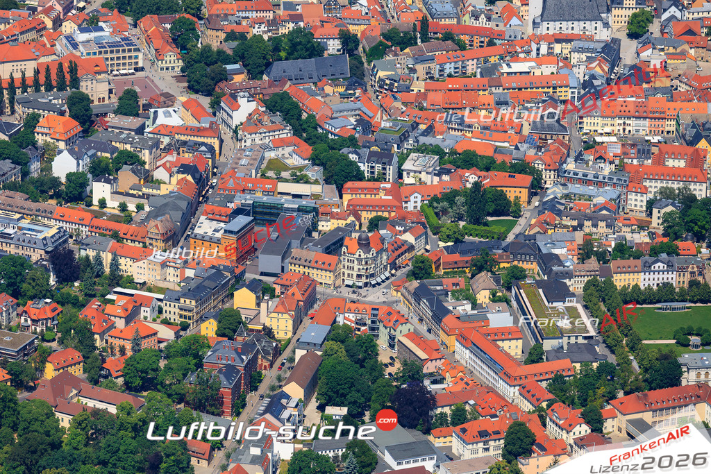 Die Luftaufnahme der Stadt Weimar wurde vom UL-Flugzeug heraus erstellt ( keine Drohne )- hohe Auflösung für beste Qualität