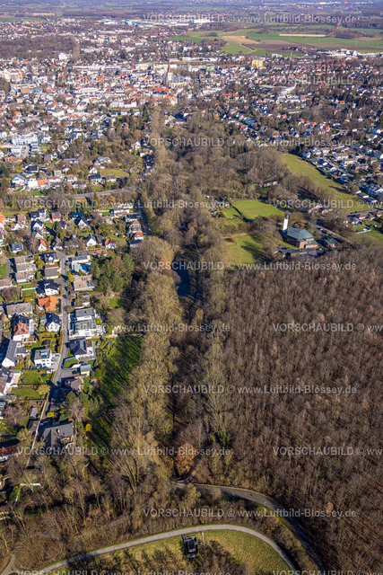 Unna230213399 | Luftbild, Bornekamp Park, kath. Kirche St. Martin und kath. Kita St. Martin, Unna, Ruhrgebiet, Nordrhein-Westfalen, Deutschland