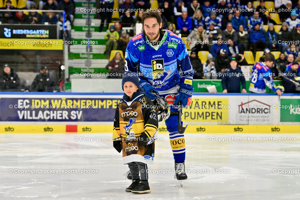 EC IDM Wärmepumpen VSV vs. Pioneers Vorarlberg | #8 Rebernig Maximilian EC VSV, Performer of the match Helm, EC IDM Wärmepumpen VSV vs. Pioneers Vorarlberg, EC IDM Wärmepumpen VSV vs. Pioneers Vorarlberg am 14.12.2024 in Villach (Stadthalle Villach), Austria, (Photo by Bernd Stefan)