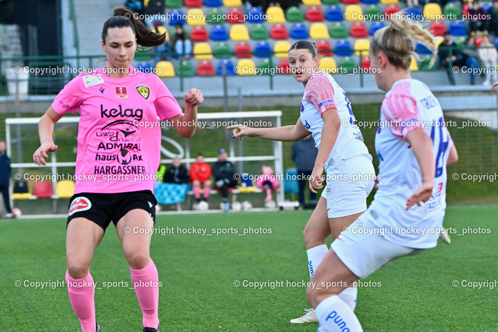 Liwodruck Carinthians Hornets vs. FK Austria Wien Frauen 19.11.2023 | #18 Laura Therese Kert, #9 Alisa Ziletkina, #18 Lena Triendl