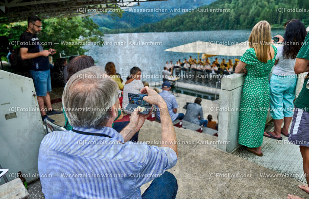 ALP1099_XXXX-Chopin-Festival_Ausklang | (C)FotoLois.com, Alois Spandl. XXXX. Chopin-Festival in der Kartause Gaming, musikalischer AUSKLANG auf der Seebühne Lunz mit dem Blasorchester der Miltärmusik Niederösterreich unter der Leitung von Oberst Adolf Obendrauf, So 18. August 2024.