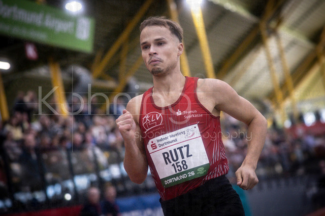 Indoor Meeting Dortmund, 08.02.2026 | DORTMUND, GERMANY - FEBRUARY 8:  Robert Rutz (Königsteiner LV) during the 800m of the Indoor Meeting Dortmund at the Helmut-Koernig-Halle on February 8, 2026 in Dortmund, Germany. (Photo by Axel Kohring/Beautiful Sports Int.)