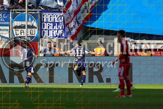 22.03.2026, GER, Fussball, Herren, 2. BL, Saison 2025/2026, Fortuna Düsseldorf - Hertha BSC Berlin | Fabian Reese (Hertha) Torjubel, jubelt nach seinem Treffer zum 1:2 