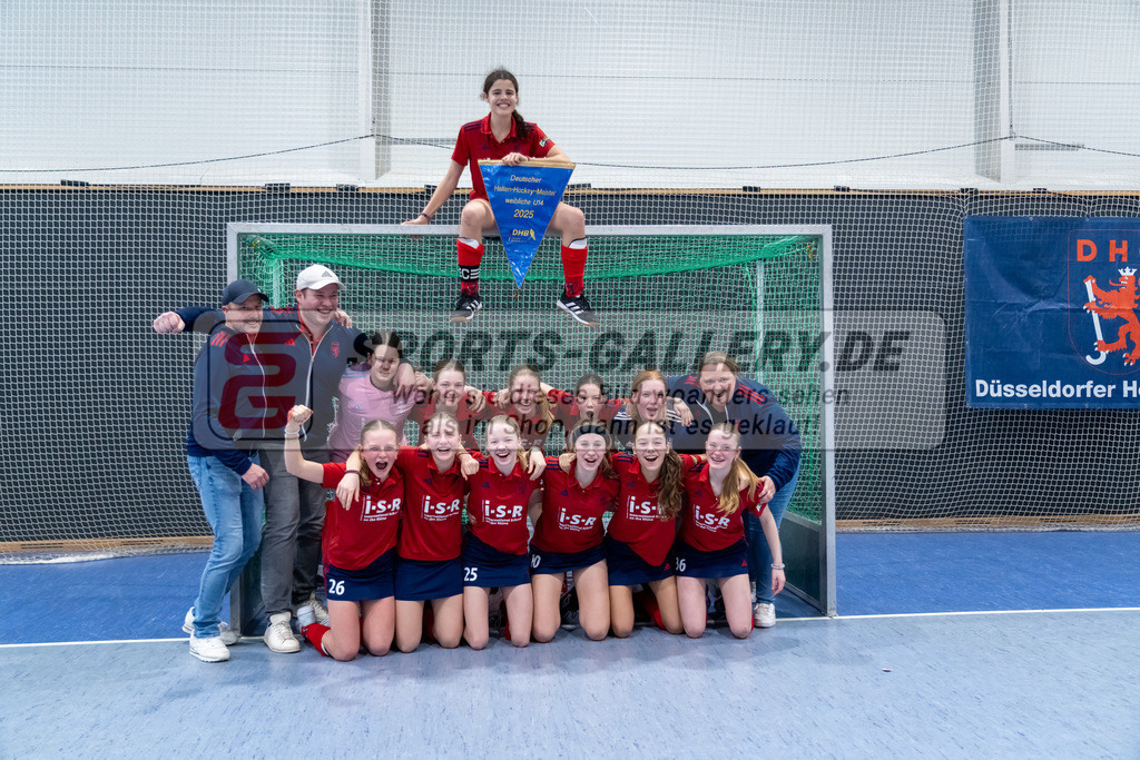 HK_20250223_103374 | Deutsche Meisterschaft wU14 Finale und Ehrungen am 23.2.2025 Düsseldorfer HC, Düsseldorf