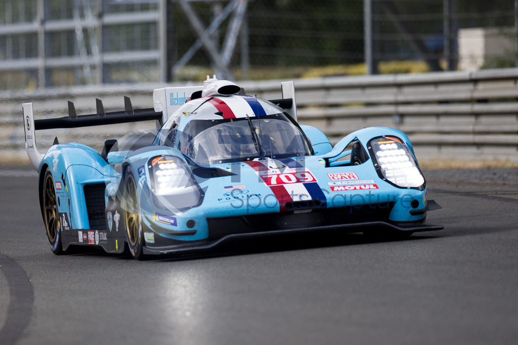 Trainproduction-20230610-2111 | LE MANS,FRANCE,10.Jun.23 - MOTORSPORTS - WEC, FIA World Endurance Championships, 24 Hours of Le Mans, Circuit de la Sarthe, race. Image shows Franck Mailleux (FRA), Nathanael Berthon (FRA) and Esteban Gutierrez (MEX/Glickenhaus Racing). Photo: Trainproduction / Matthias Trinkl