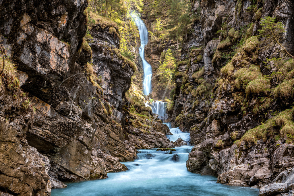 Rotlech | Rotlech Wasserfall in der Tiroler Zugspitzarena