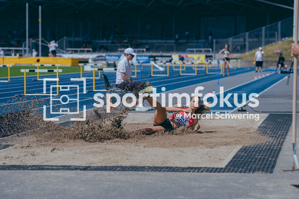 Deutsche Meisterschaften U20 / U16 2026 | Elenor Servatius, TSV Bayer 04 Leverkusen, 1005, Weitsprung, Deutsche Meisterschaften der U20 &amp; U16 2026, Lohrheidestadion Bochum-Wattenscheid, 12.07.2026. Foto: Marcel Schwering / sportimfokus - Realisiert mit Pictrs.com
