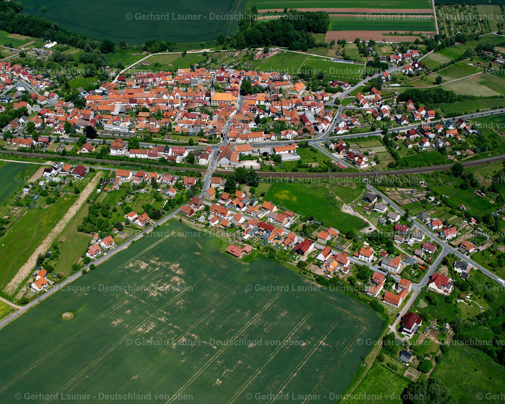 2634199 | BEUREN 09.06.2006 Stadtansicht des Innenstadtbereiches  in Beuren im Bundesland Thüringen, Deutschland // City view on down town  in Beuren in the state Thuringia, Germany Foto: Gerhard Launer