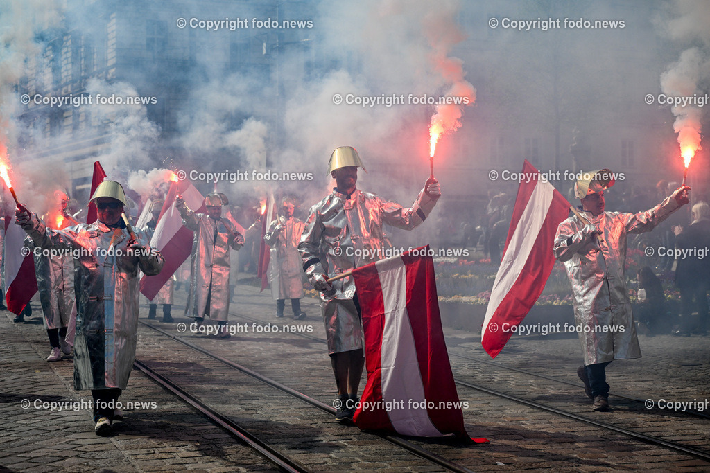 Hauptplatz Linz_ 1. Mai Umzug 2023_ 01.05.2023-45 | 01.05.2023, Hauptplatz Linz, AUT, Hauptplatz Linz, im Bild 1. Mai Umzug 2023 Linz Hauptplatz, SPOE 