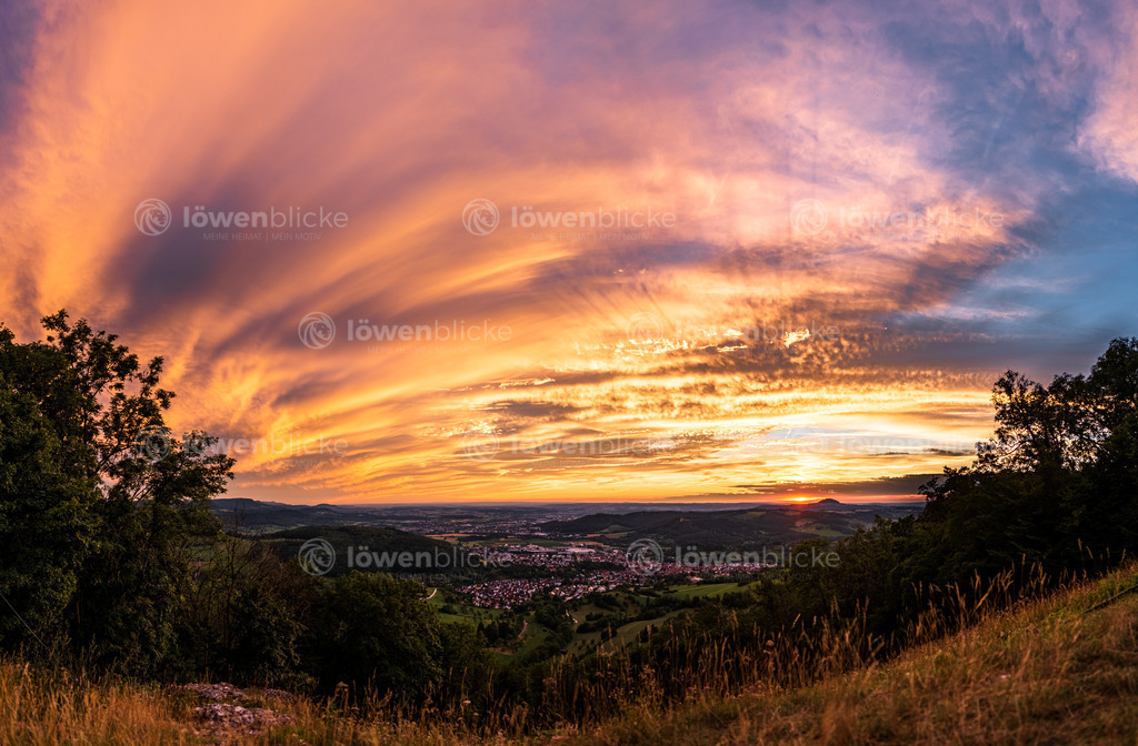 Donzdorf zum Sonnenuntergang | löwenblicke | shop
