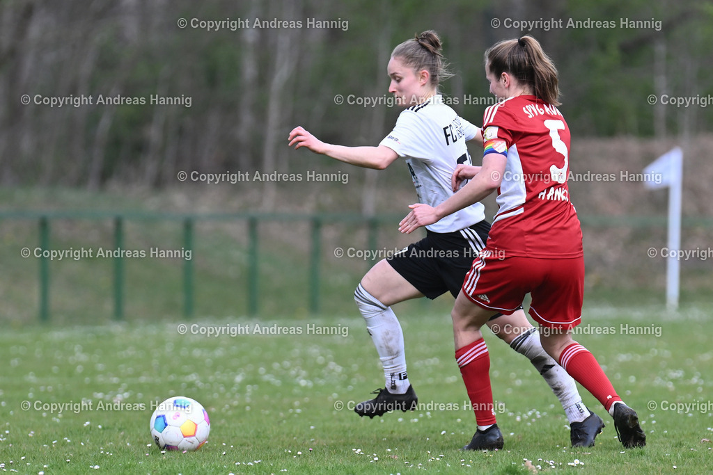 Fußball I Frauen I Saison 2024-25 I Oberliga I FC Jesteburg-Bendestorf - SpVg Aurich Frauen I 13.4.2025 | a-hannig - Realisiert mit Pictrs.com
