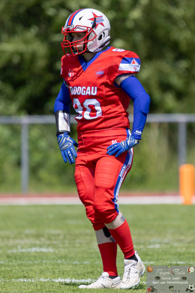 GFLW 1: German Football League Women 1: Rodgau Pioneers Ladies - Stuttgart Scorpions Sisters, 07.06.2026 | Tabea Holzamer (Rodgau Pioneers Ladies #80), Freisteller, Portrait / Porträt, Rodgau Pioneers Ladies - Stuttgart Scorpions Sisters, Rodgau, Maingau-Energie-Stadion "Am Weichsee", 7.6.2026 - Realisiert mit Pictrs.com
