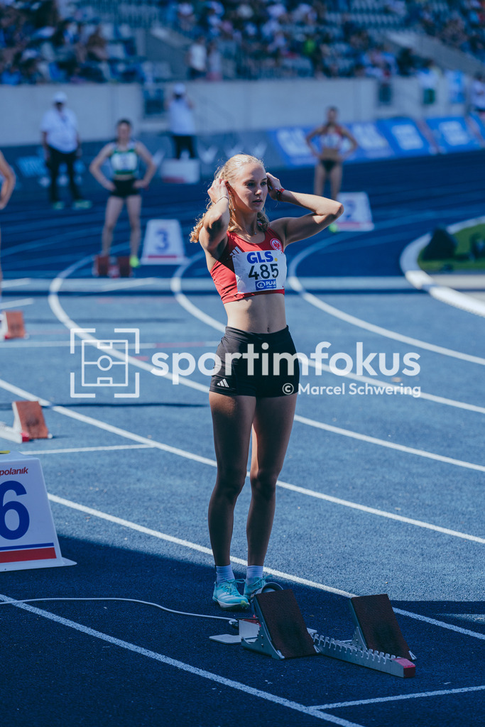 Deutsche Meisterschaften U20 / U16 2026 | Finja Ponndorf, Eintracht Frankfurt e.V., 485, 400-Meter-Lauf, Deutsche Meisterschaften der U20 &amp; U16 2026, Lohrheidestadion Bochum-Wattenscheid, 10.07.2026. Foto: Marcel Schwering / sportimfokus - Realisiert mit Pictrs.com