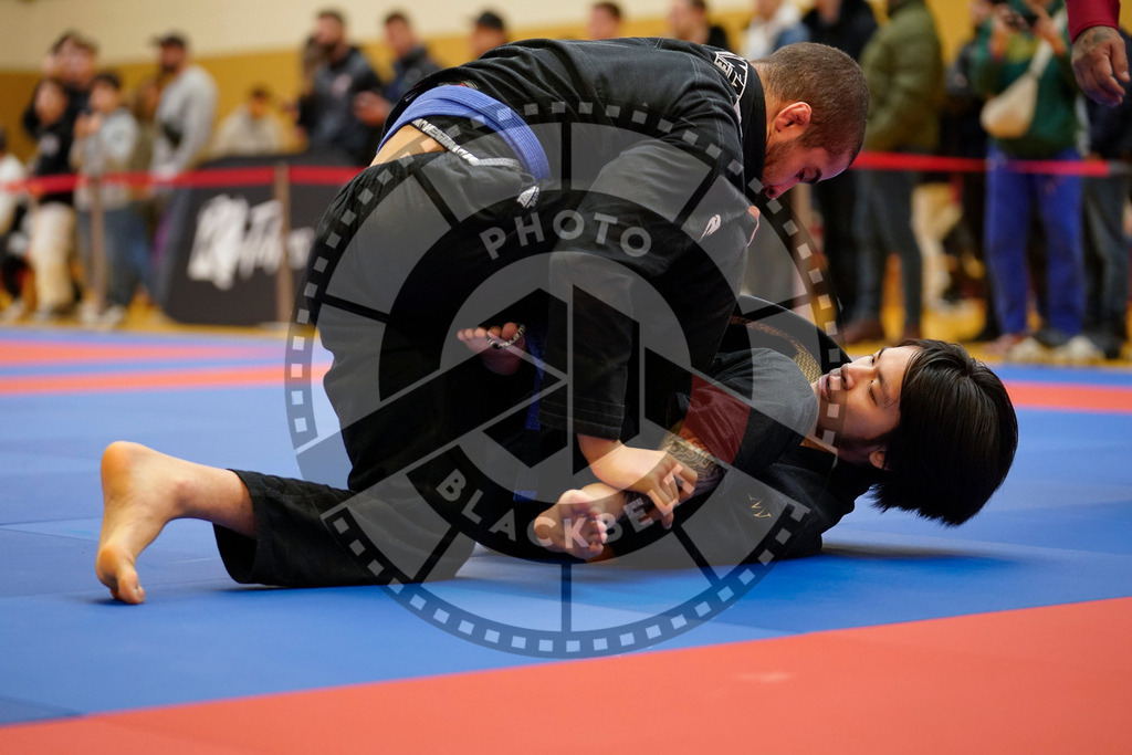 20240203PBB05538 | Fighters compete during the Brazilian Jiu-Jitsu Championship of the AJP Tour in Maintal by Frankfurt am Main, Germany, on February 2, 2024.
