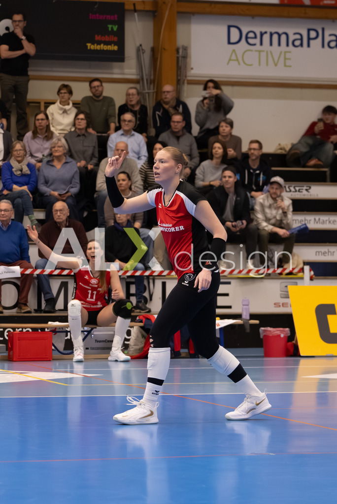 Volleyball I Frauen I Saison 2025-2026 I Volleyball NLA | Women I Round 16 I VC Kanti Schaffhausen - Viteos NUC I 31.01.2026 | 9 Jordan Lockwood (USA) (VC Kanti Schaffhausen) – Diagonal - Realisiert mit Pictrs.com