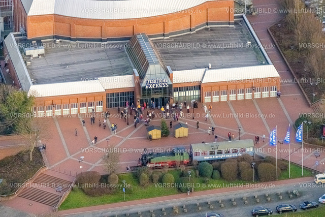 Bochum230102115 | Luftbild, STARLIGHT EXPRESS - Musicalhalle, Grumme, Bochum, Ruhrgebiet, Nordrhein-Westfalen, Deutschland