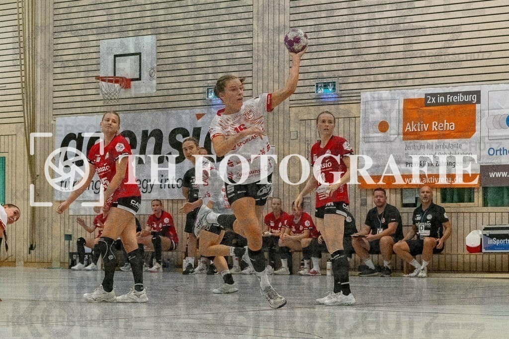 DEU, HSG Freiburg - TG Nuertingen, Handball, 2. Handball-Bundesliga, Saison 2023/2024, 04. Spieltag, Saison 2023/2024, 07.10.2023 | Maileen Seeger (TG Nuertingen, #16) beim Wurf.

DEU, HSG Freiburg - TG Nuertingen, Handball, 2. Handball-Bundesliga, Saison 2023/2024, 04. Spieltag, Saison 2023/2024, 07.10.2023

Foto: Eibner-Pressefoto/Thomas Hess