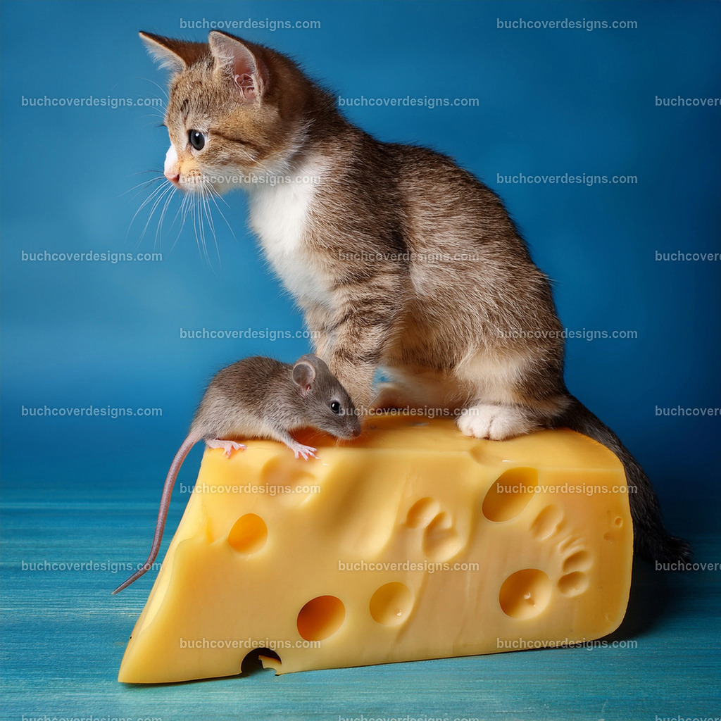 cat mouse cheese | Entdecken Sie kreative Buch Cover Designs für Self-Publishing-Autoren und Verlage! Unsere maßgeschneiderten Designs ziehen Leser an und bringen Ihre Geschichten visuell zum Leben. Lassen Sie uns Ihr perfektes Cover gestalten!