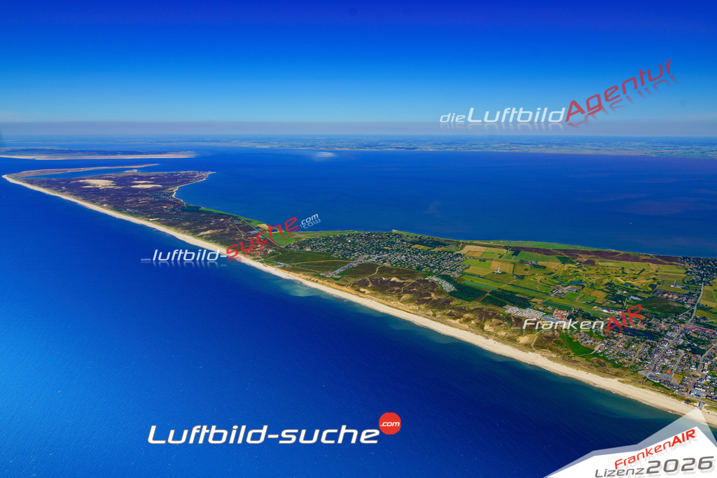 Die Luftbildaufnahme Kampen - Sylt wurde 2018 mittels Flugzeug (keine Drohne) erstellt. Perfekte Schärfe und Druck- Auflösung- Garantiert!
