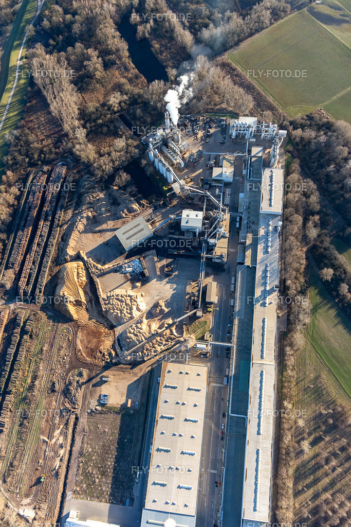 Nolte Holzwerkstoff | Luftbild: Nolte Holzwerkstoff in Germersheim im Bundesland Rheinland-Pfalz in Deutschland. Foto: IMG_125625.jpg vom 21.02.2021 durch ©2025 Werner Riehm fly-foto.de/copyright - Realisiert mit Pictrs.com