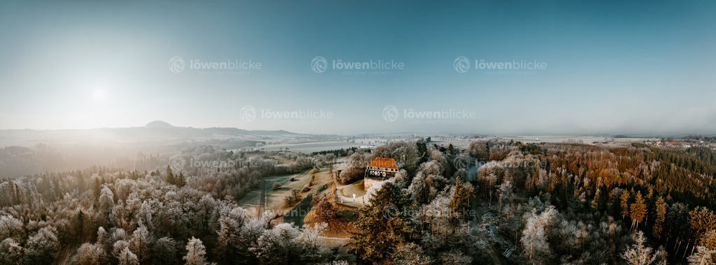 das Wäscherschloss im Raureif | löwenblicke | shop