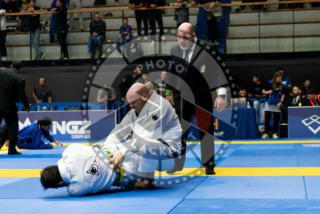 20240124PBB04763 | Fighters compete during the second day of the IBJJF European Championship in Paris, France, on January 24, 2024.
