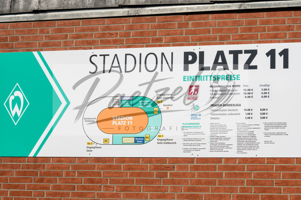 TRASVW20200521_0008 | Fussball, Herren: . Stadionplan vom Stadion Platz 11 am 21.05.2020 in Bremen, Deutschland. - Realisiert mit Pictrs.com