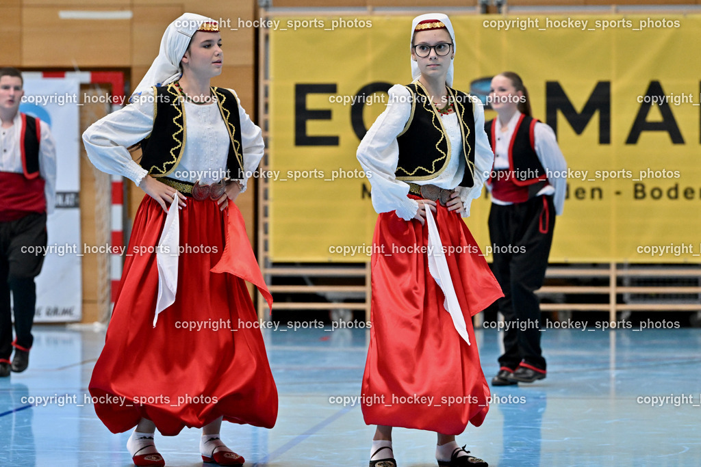 Carinthia Flamengo Futsal Club vs. FC Ljuti Krajisnici | Volkstanzgruppe Kid Divanhana, Carinthia Flamengo Futsal Club vs. FC Ljuti Krajisnici, Carinthia Flamengo Fusal Club vs. FC Ljuti Krajisnici am 12.10.2025 in Klagenfurt (Ballspielhalle Viktring), Austria, (Photo by Bernd Stefan)