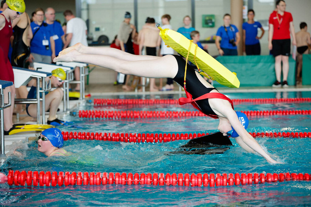 DLRG, Wettkampf, Rettungssport, Landesverbandsmeisterschaften 2026 14.06.2026 | Bedburg, Deutschland - June, 14: Landesmeisterschaften im Rettungssport der Mannschaften im DLRG Landesverband Nordrhein. (Foto: Benedikt Lang (DLRG) - Realisiert mit Pictrs.com